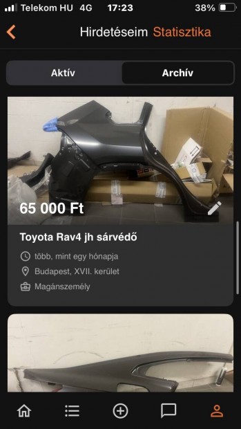 Toyota Rav4 Jhsárvédő