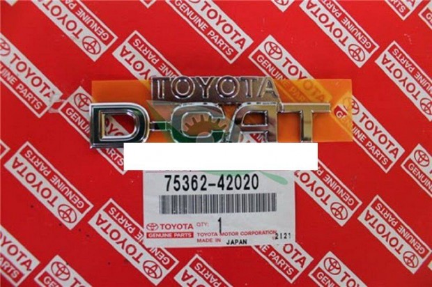 Toyota Rav4 - D4-CAT Emblma elad. Cikkszm:75362-42020