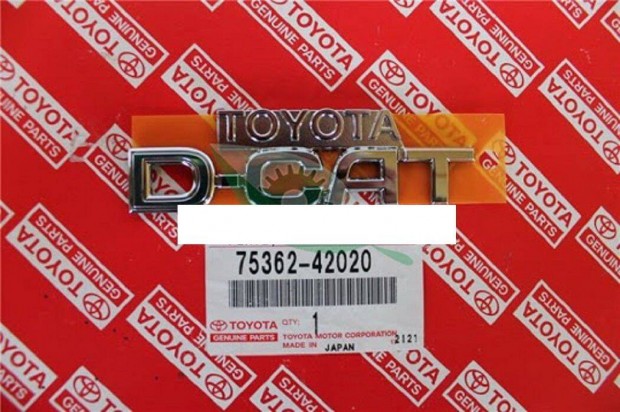 Toyota Rav4 - D4-CAT emblma elad. Cikkszm:75362-42020