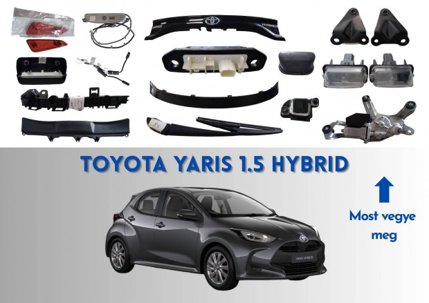 Toyota Yaris 1.5 Hybrid P21 PA1 PH1hátsó alkatrészek variálható csomag