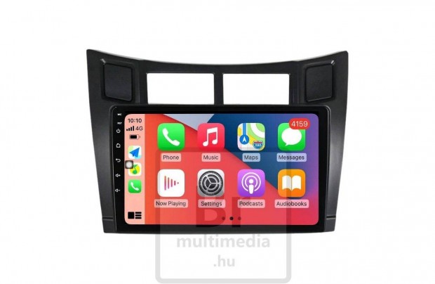 Toyota Yaris Android Rádió Multimédia Navigáció Carplay Kijelző Hifi