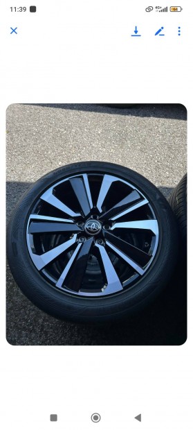 Toyota gyári R18' alufelni szett nyári gumival