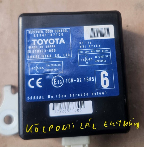 Toyota prius 2 központi zár elektronika 7000
