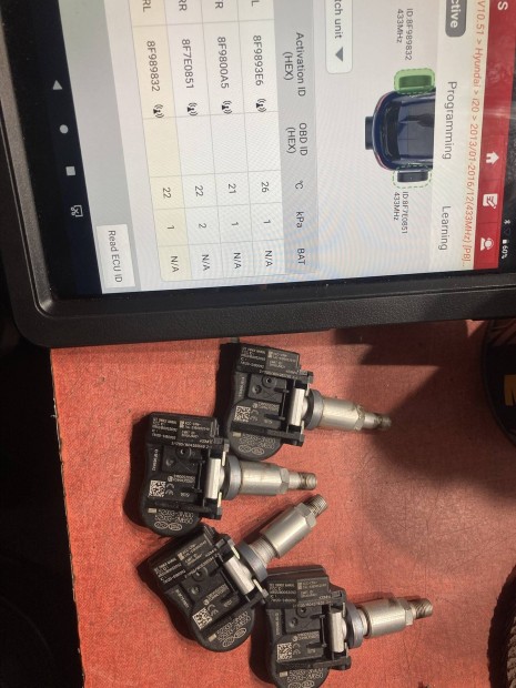 Tpms szenzoros szelep gyári KIA Hyundai Continental
