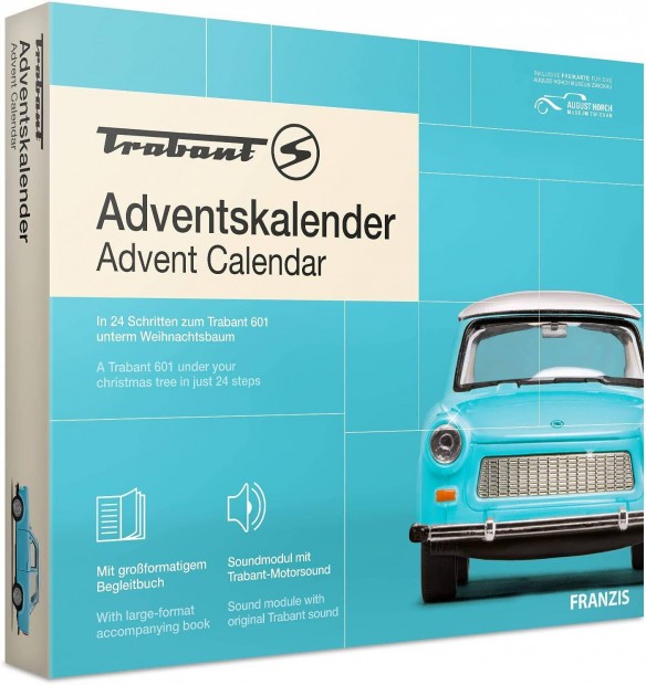 Trabant 601 1964 Advent Calendar 1:43 1/43 Franzis Adventi naptár