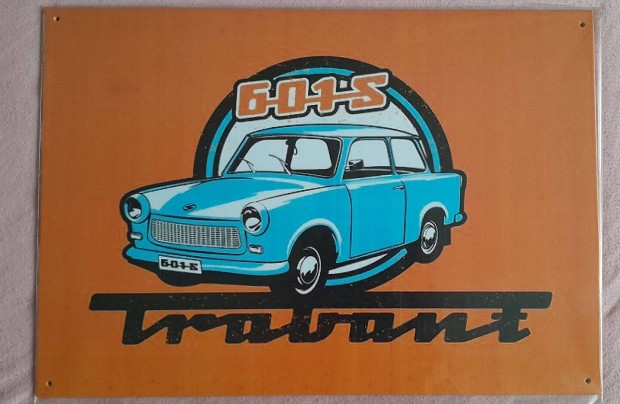 Trabant 601 S fali dekorkp 30x40cm