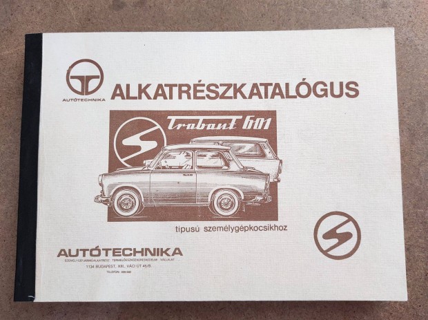 Trabant 601 alkatrészkatalógus