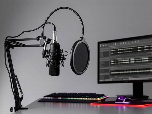 Tracer Studio Pro fekete kondenzcis muikrofon POP szrvel