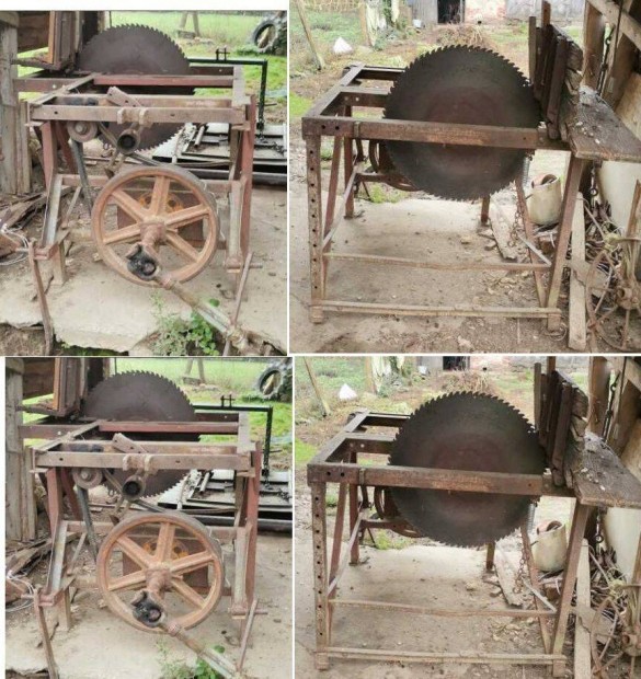 Traktor kardános körfűrész, cirkula három db.lappal, kardántellyel ela