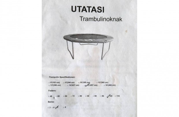 Trambulin 457 cm