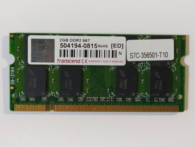 Transcend 2GB DDR2 667MHz laptop / notebook memria