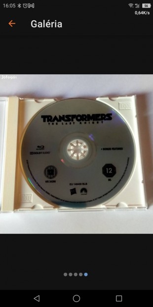 Transformers 5.: Az utols lovag Blu-ray Film Bnusz Blu-ray lemeze!