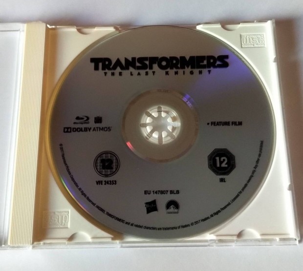 Transformers 5 - Az utols lovag Blu-ray Film - Angol!