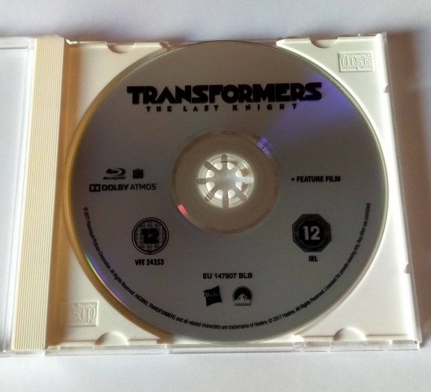 Transformers 5 - Az utols lovag Blu-ray Film - Angol!