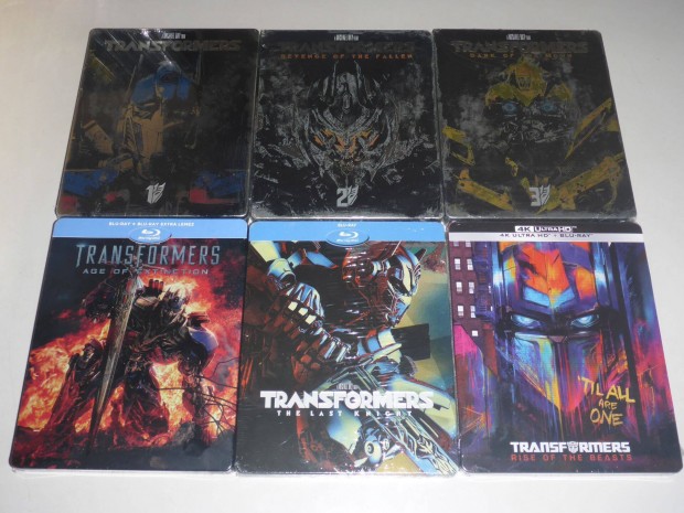 Transformers gyjtemny-limitlt, fmdobozos vlt.(steelbook) blu-ray