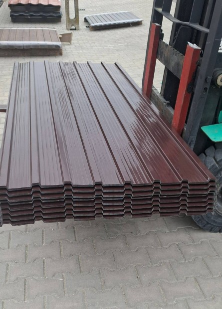 Trapézlemez T12 RAL8017Barna/RAL7016 Antracit szürke Készletről.LV:0,4