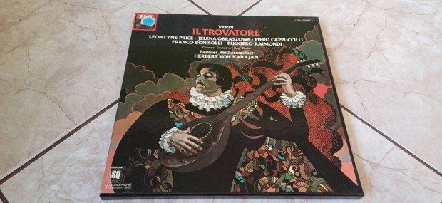 Traviata Karajan 3lp bakelit hanglemez box