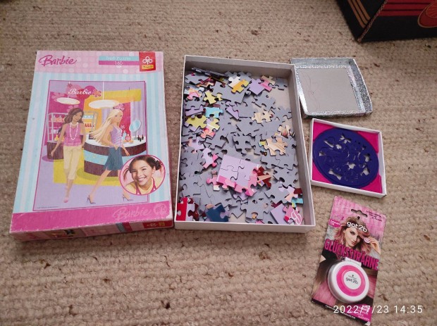 Trefl Barbie puzzle 160 db-os, Barbie mandala rajzol, hajsznez