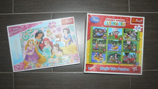 Trefl Disney hercegnők, Mickey egér 200-216 db puzzle, kirakó