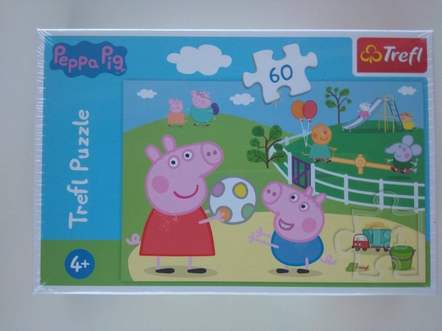 Trefl puzzle kirak Peppa Malac 17356 60 darabos bontatlan j