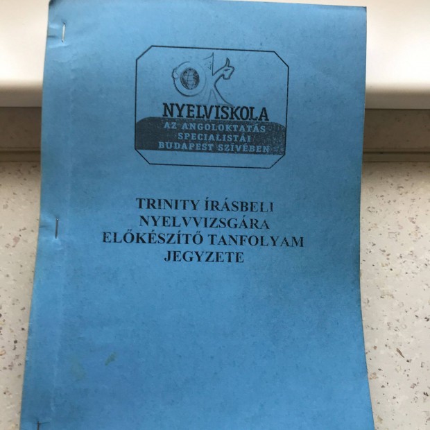 Trinity angol rsbeli elkszt jegyzete