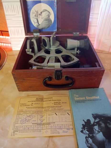 Trommelsextant-hajs navigcis rendszer 1982-es tanustvny elad
