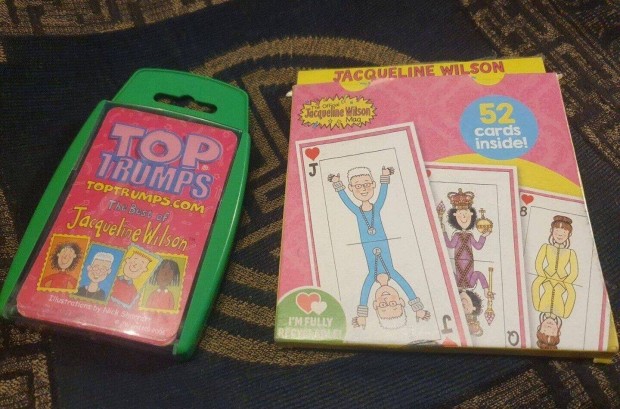 Trumps-best Jacqueline Wilson kártyajátékok -angol nyelvű