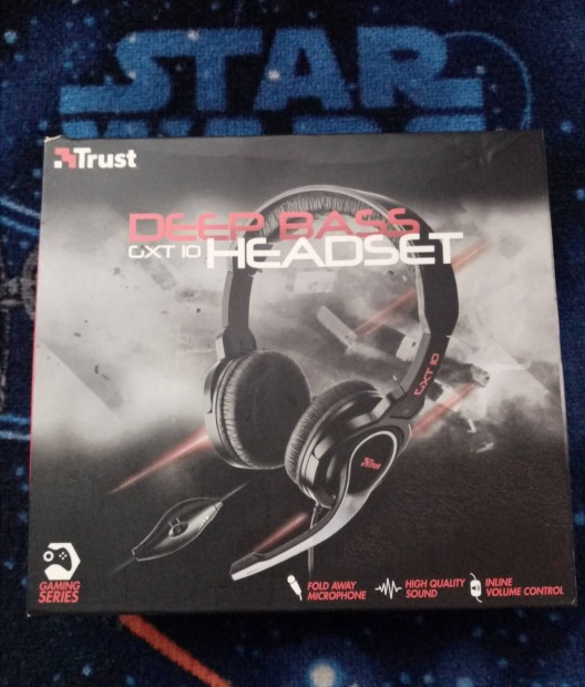 Trust Deep Bass Gxt 10 fejhallgat, Gaming headset elad Bp