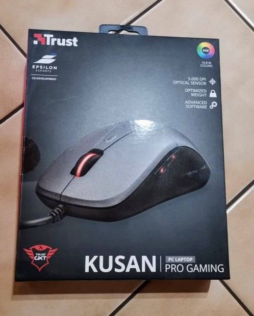 Trust Kusan, pro gaming mouse - j, bontatlan csomagols