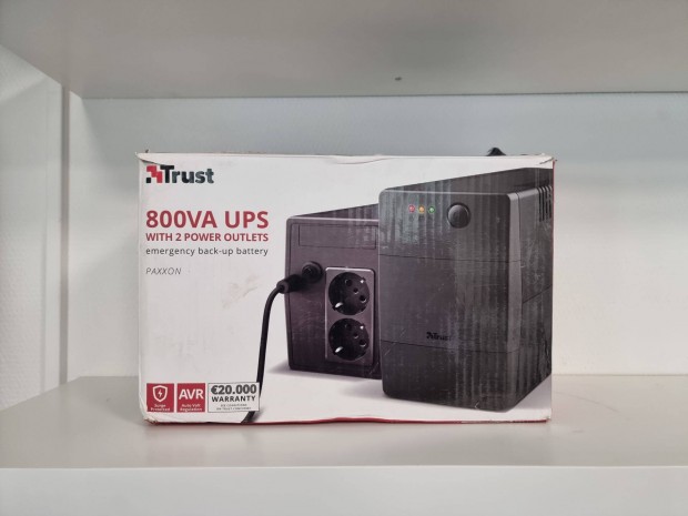 Trust Paxxon 800VA / 480W sznetmentes tpegyesg, UPS