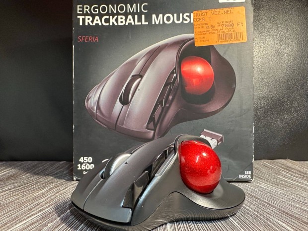 Trust Sferia Trackball Mouse - Vezetk nlkli ujjgrgs egr