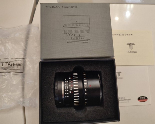 Ttartisan 50mm F0.95 FE Sony E tiszta j szinte ingyen