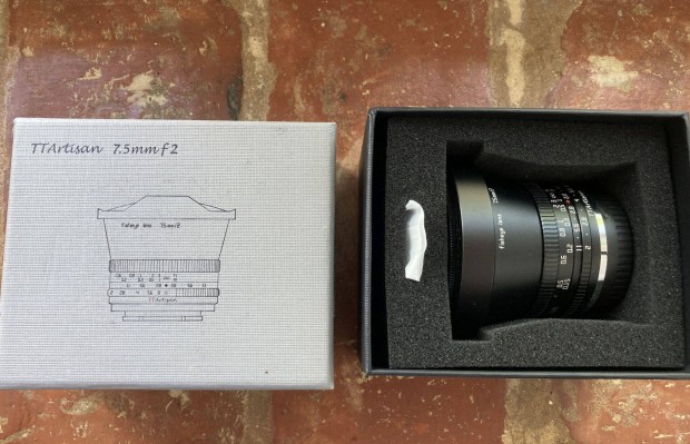 Ttartisan 7.5mm f2 fisheye fuji x objektív eladó!