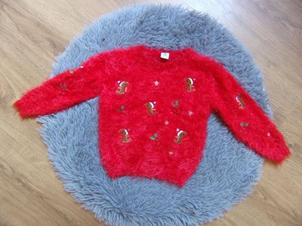 Tu karácsonyi pulóver 3-4 éveseknek (98-104cm)