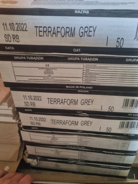 Tubadzin Terraform grey 29,8X59,8 csempe