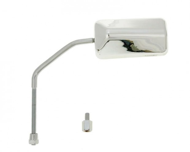Tükör F1 bal / jobb, M8 hosszú jobb kezes menetes, csomagban adapter,
