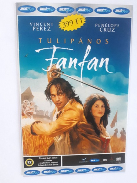 Tulipnos Fanfan (Penelope Cruz, Vincent Perez) paprtokos DVD