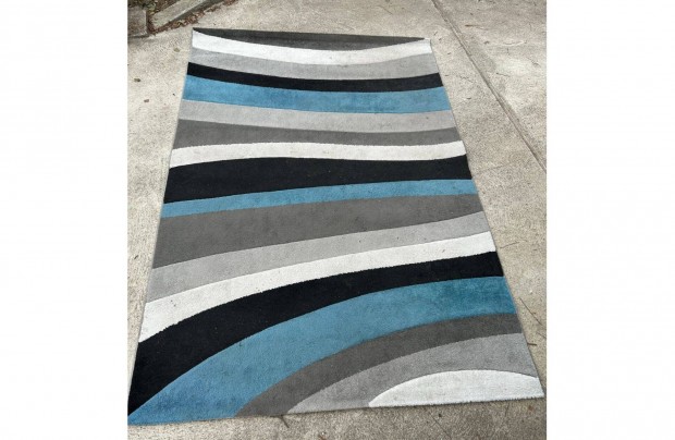 Tulipo Moderno Stripe szőnyeg, grey-blue, 160x230 cm