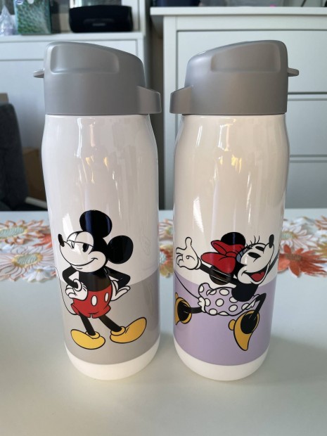 Tupperware Mickey vagy Minnie szvszlas termosz kulacs (450 ml)