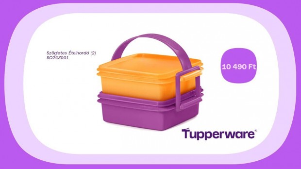 Tupperware Szgletes telhord