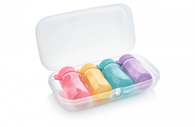 Tupperware Utaz Szett Mini ko palack 4x90 ml + Uzsidoboz