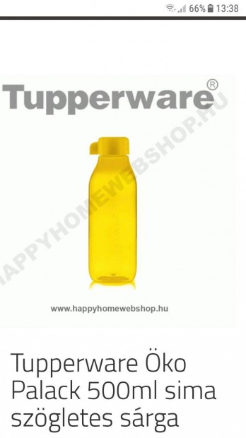 Tupperware palack teljesen j 500 ml. Srga