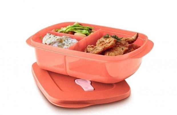 Tupperware polytupper mikrzhat osztott tl 1l korall j, akcis