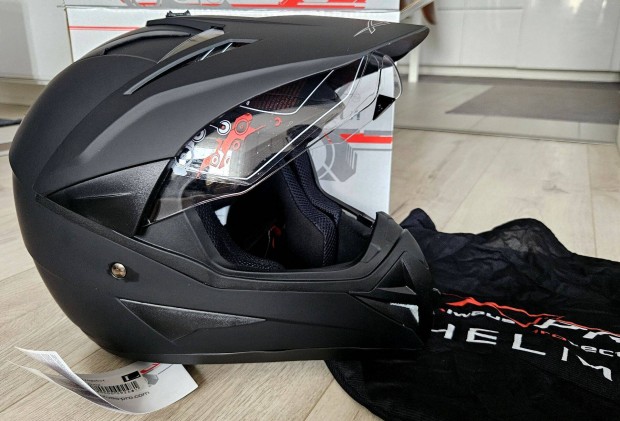 Túraenduró bukósisak krossz sisak lehajtható dualsport napellenző Új