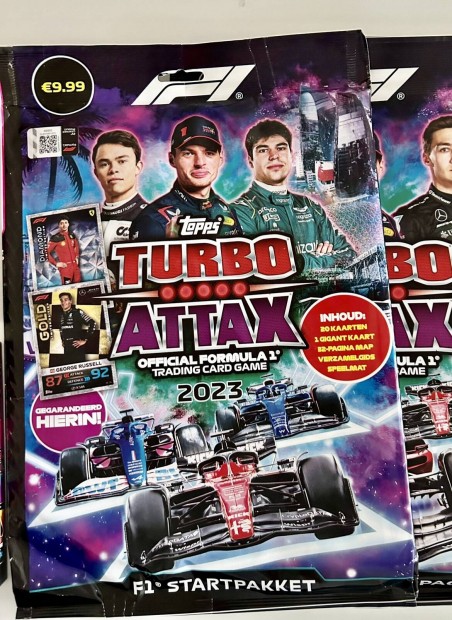 Turbo Attax F1 9 db kezdcsomag 2023