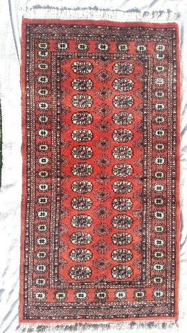 Turkmen carpet eredeti kzi csomzs gyapj sznyeg 179x94cm
