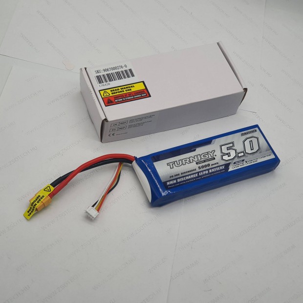 Turnigy 5000mah 3S 11.1V 20C XT60 Lipo akkumulátor etetőhajó RC hajó