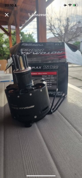 Turnigy Rotomax 150cc brushless motor És Fatboy 300A motor vezérlő