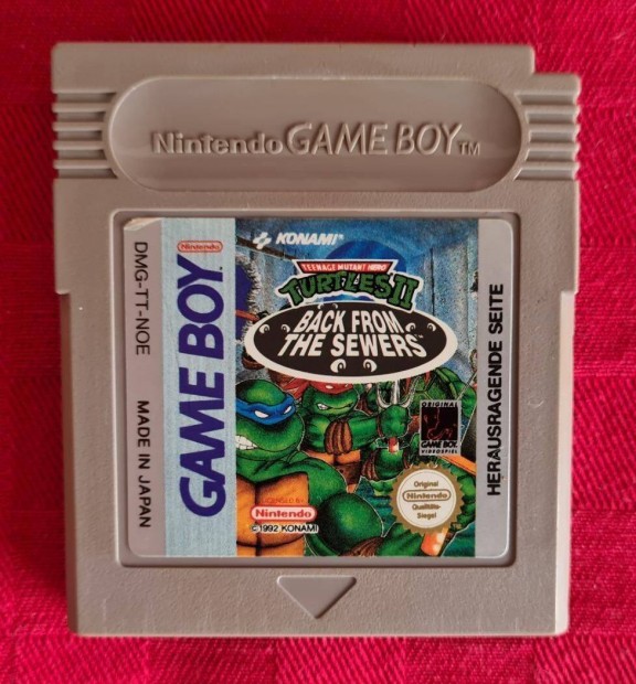 Turtles II Back from the Sew (Nintendo Game Boy) color advance gameboy