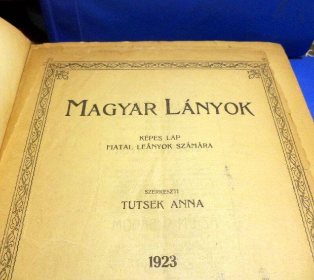 Tutsek Anna: Magyar Lnyok kpes jsg, ktve 1923